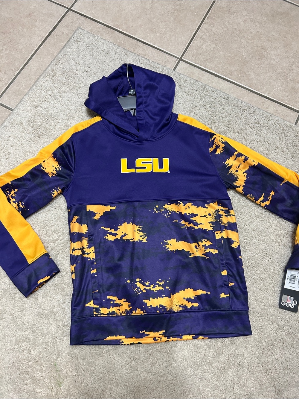 LSU Youth Purple & Gold Pullover Hoodie